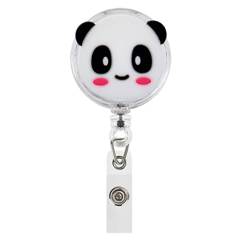 Badge Reels Retractable, Cute Pandas Print UAE